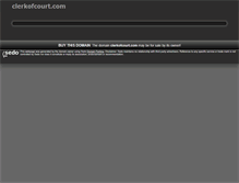 Tablet Screenshot of clerkofcourt.com